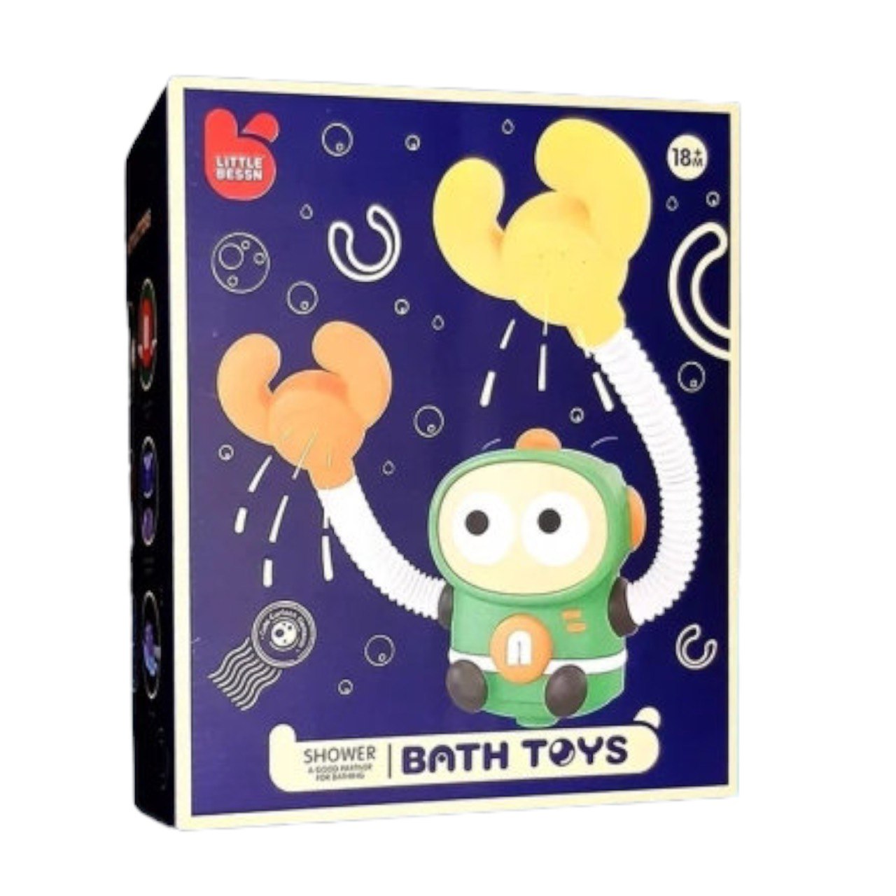 Игрушка для купания в ванной Kribly Boo Обезьянка с функцией душа 130255  зеленый купить по цене 1790 ₽ в интернет-магазине Детский мир