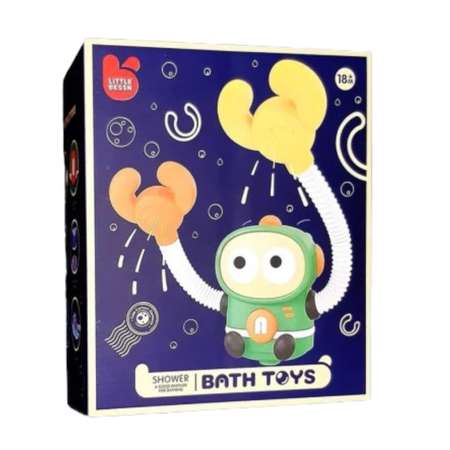 Игрушка для купания в ванной Kribly Boo Обезьянка с функцией душа 130255 зеленый