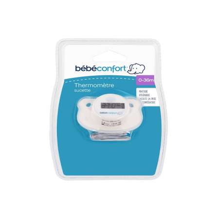 Пустышка-термометр Bebe Confort С защитным колпачком 0-36 мес