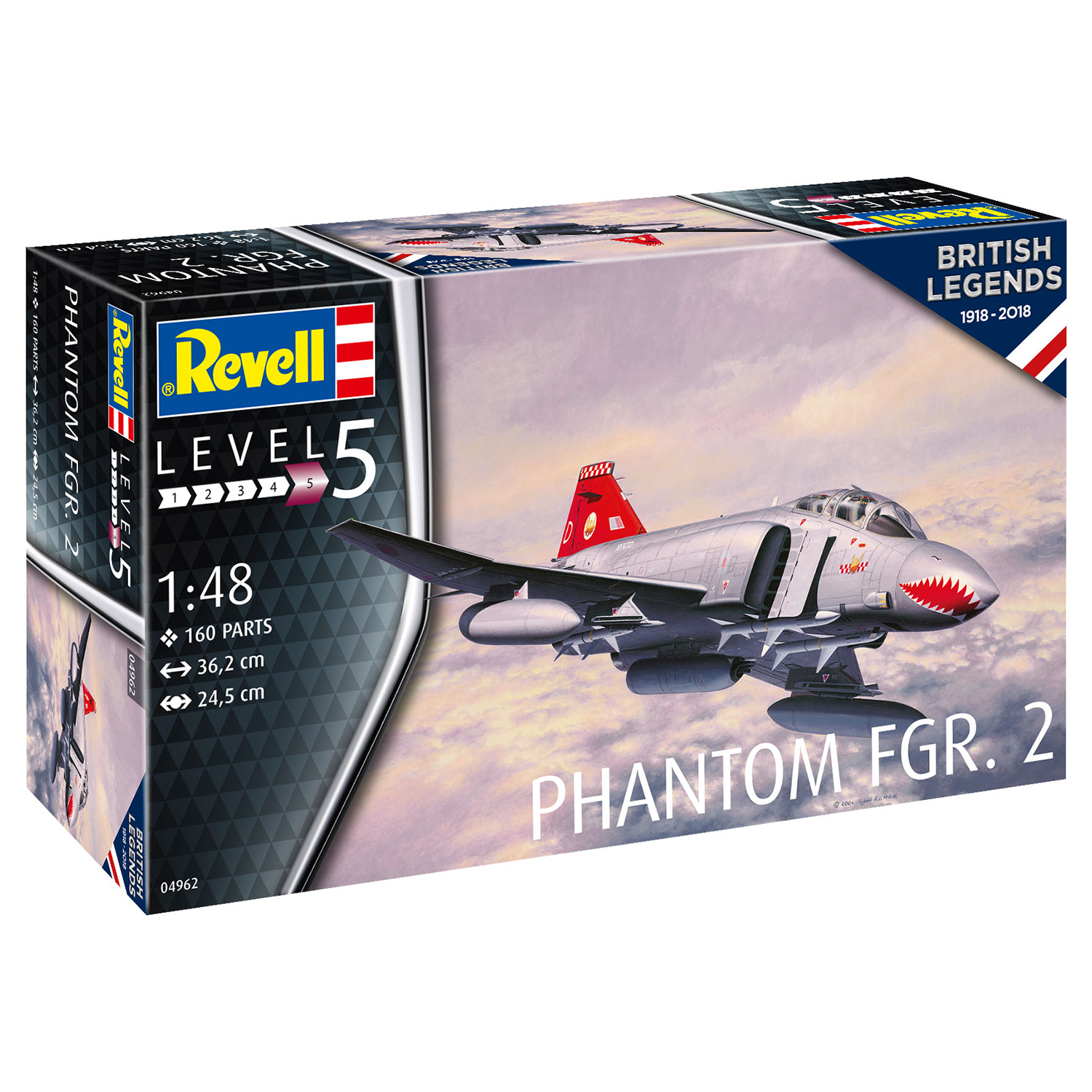 Сборная модель Revell Истребитель British Phantom FGR Mk2 04962 - фото 4