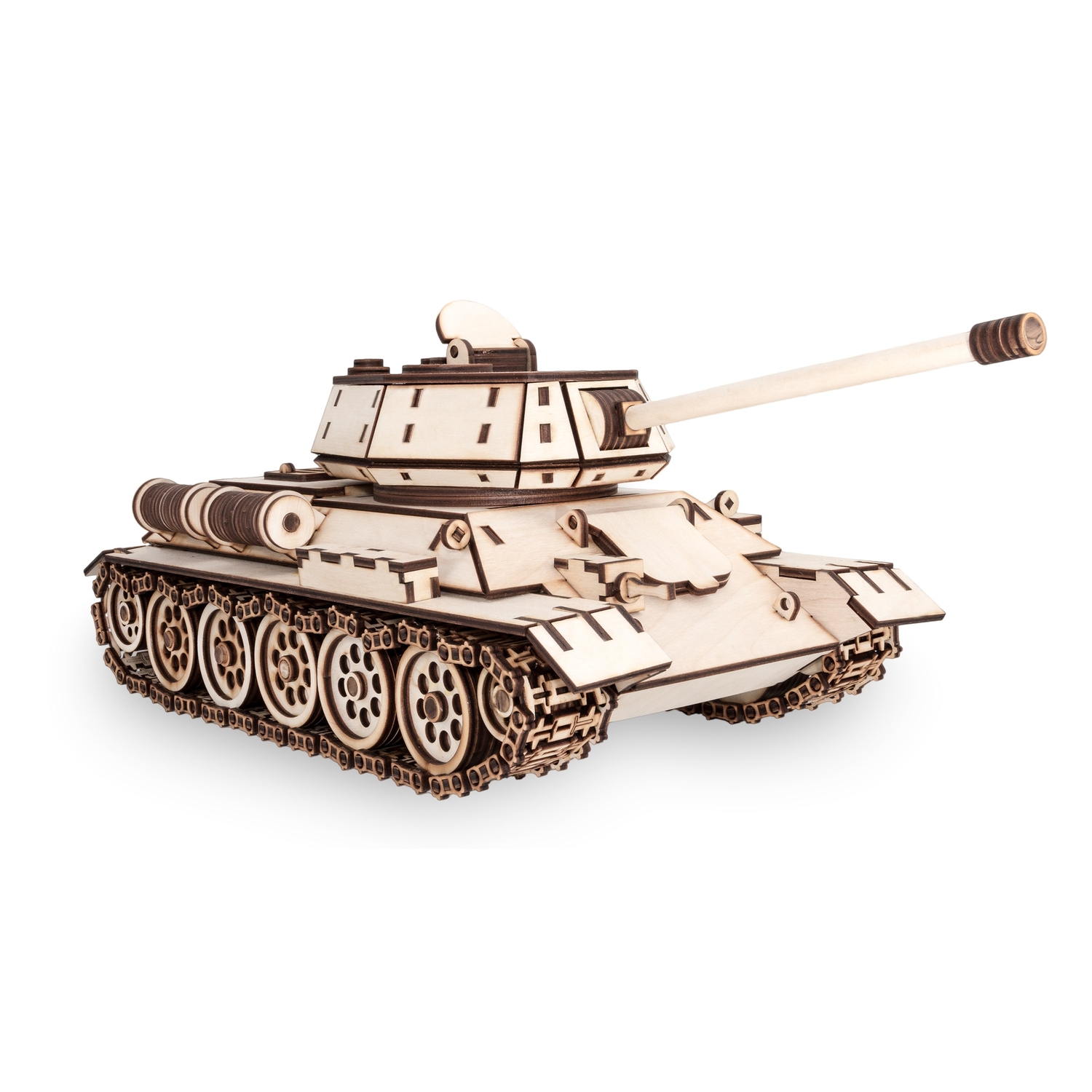 Конструктор Eco Wood Art (EWA) Большой Танк T-34-76