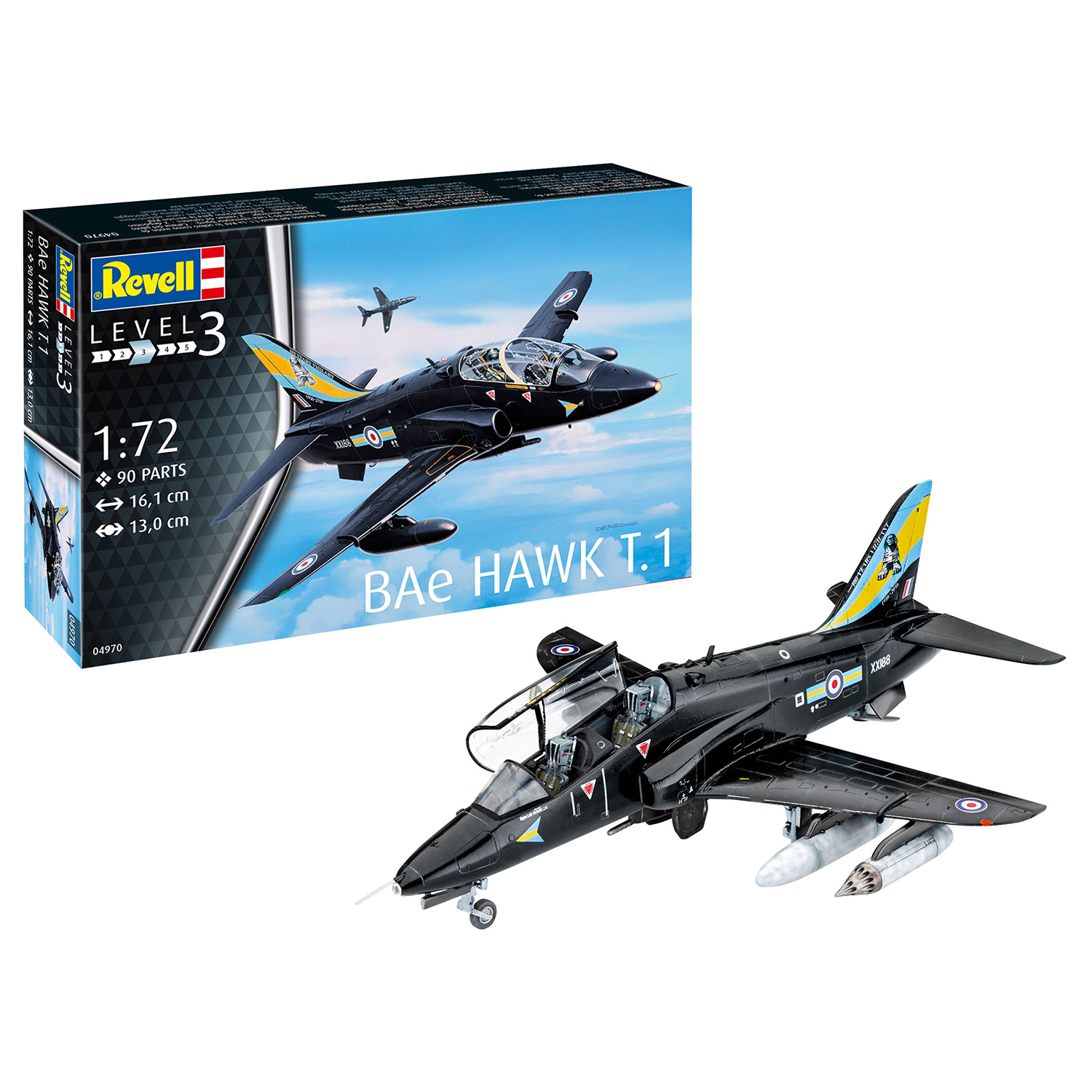 Сборная модель Revell Британский учебный лёгкий штурмовик Hawk T1 04970 - фото 2