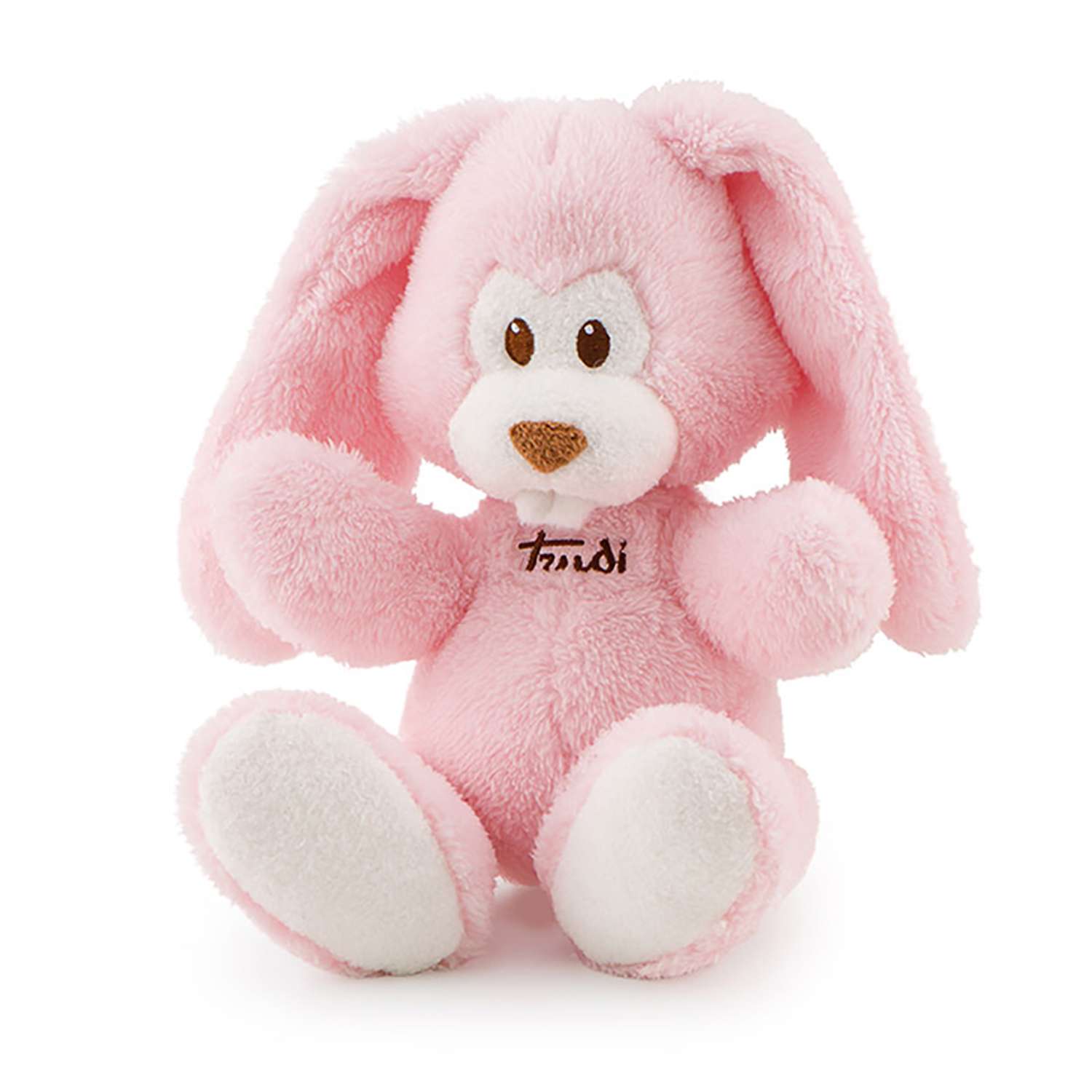 Мягкая игрушка TRUDI Заяц Вирджилио розовый 26см - фото 1
