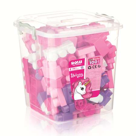 Конструктор Dolu в пластиковой коробке для девочек 100 деталей
