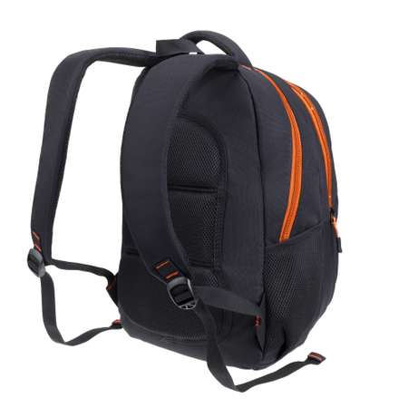 Рюкзак TORBER черный с оранжевой вставкой и мешок для сменной обуви