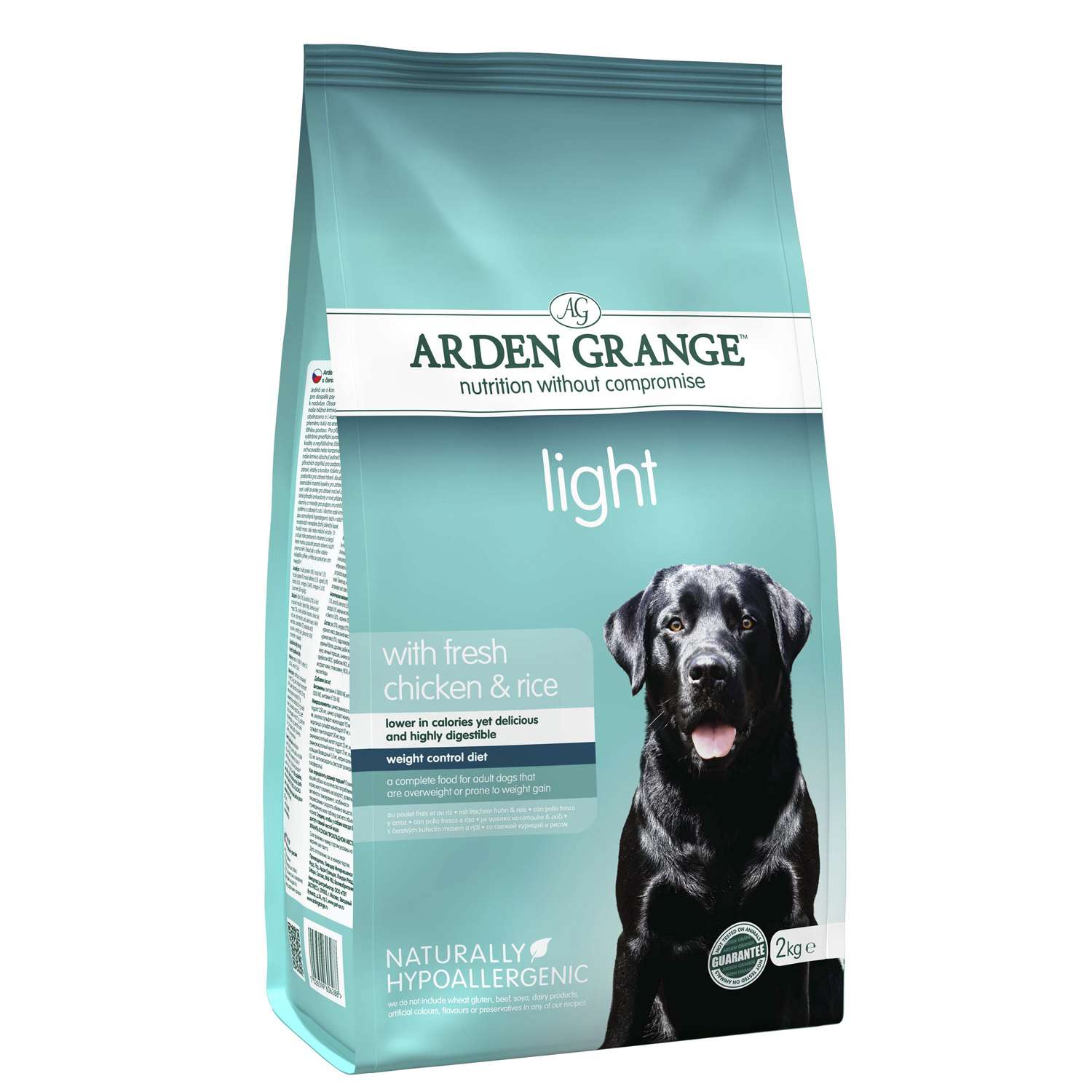 Корм для собак Arden Grange 2кг Adult Light с курицей и рисом - фото 1