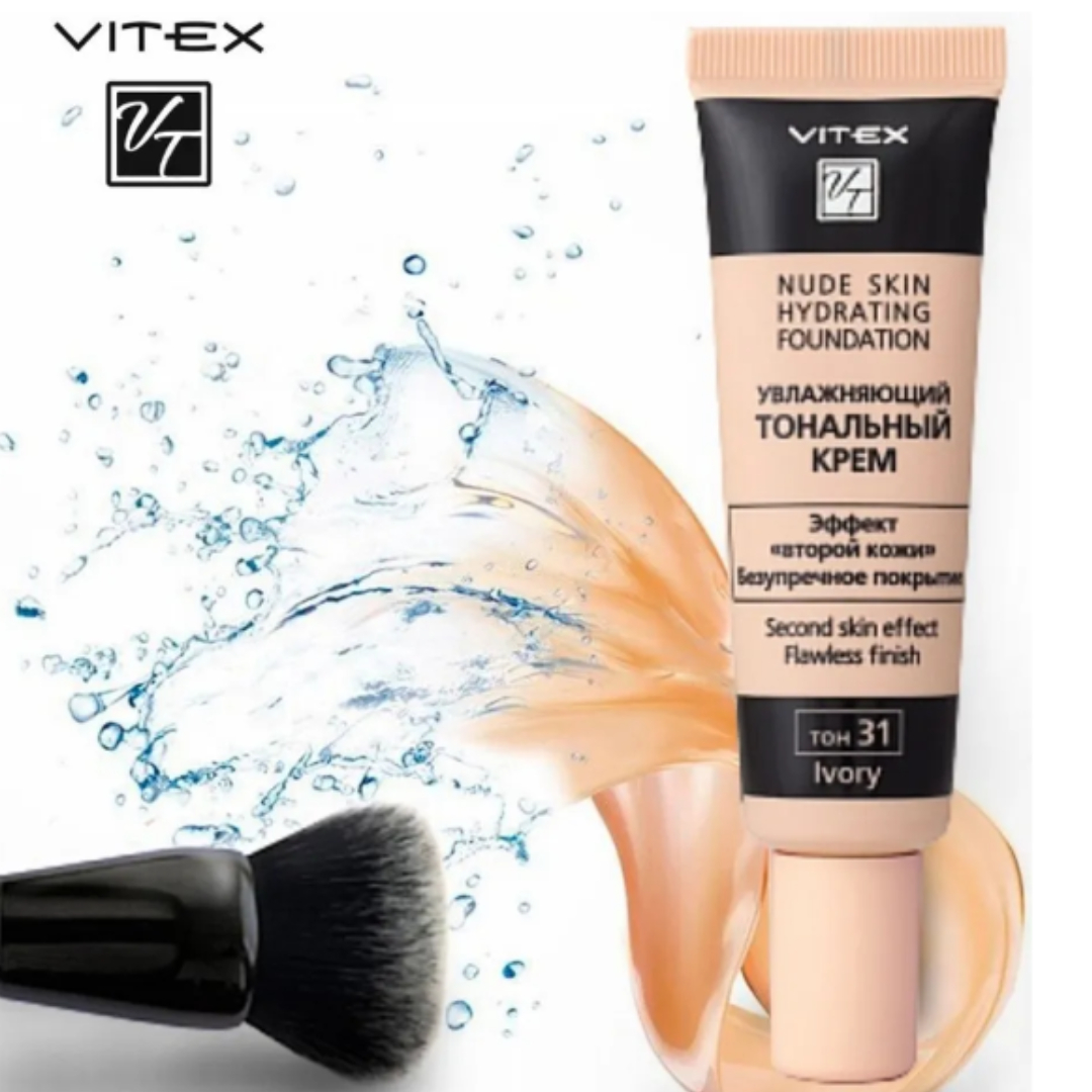 Тональный крем ВИТЭКС для лица nude skin hydrating foundation увлажняющий 30мл тон31 ivory - фото 3