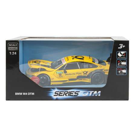 Машинка Mobicaro 1:24 BMW M4 DTM Желтая 68256B