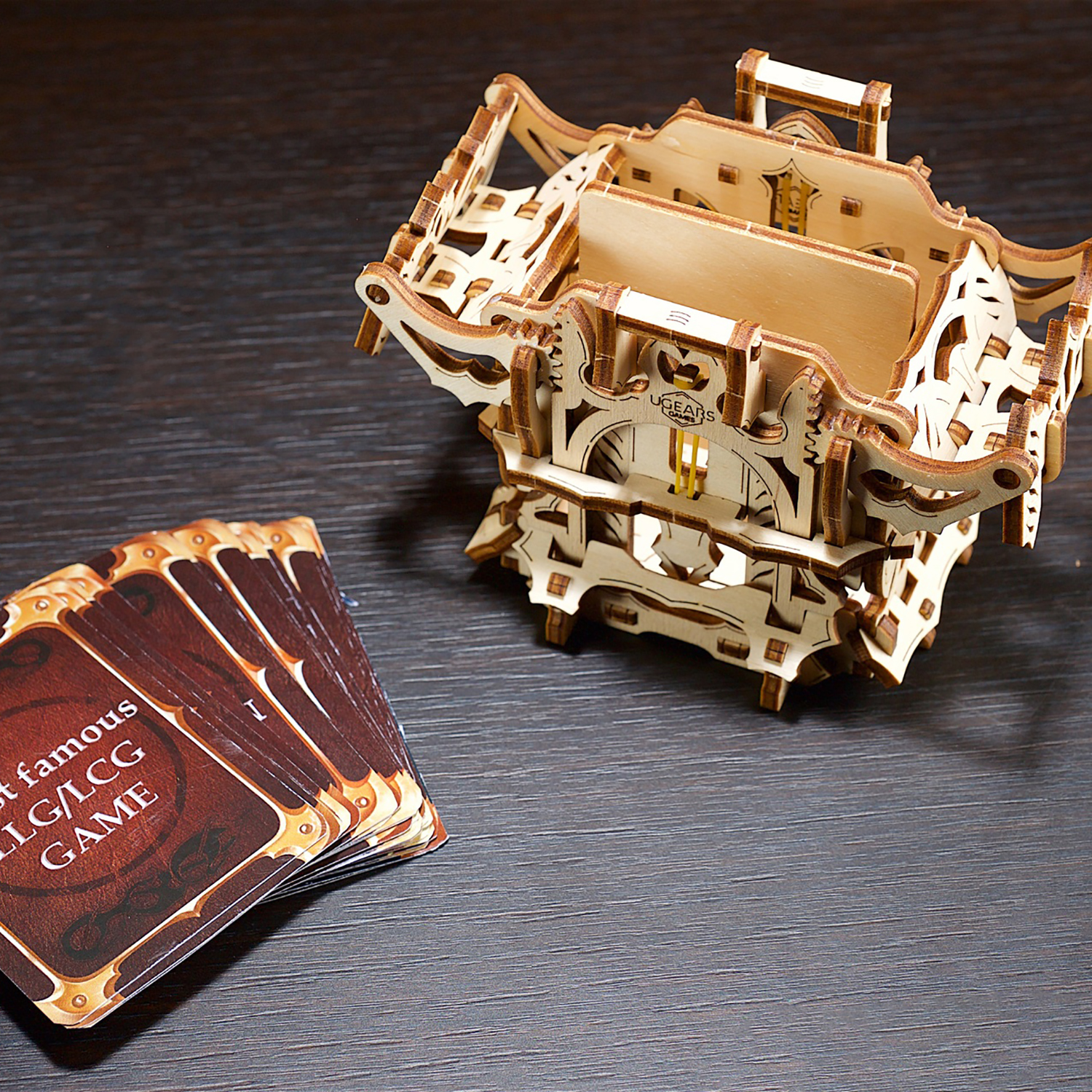 Сборная деревянная модель UGEARS Дек Бокс 3D-пазл механический конструктор - фото 4