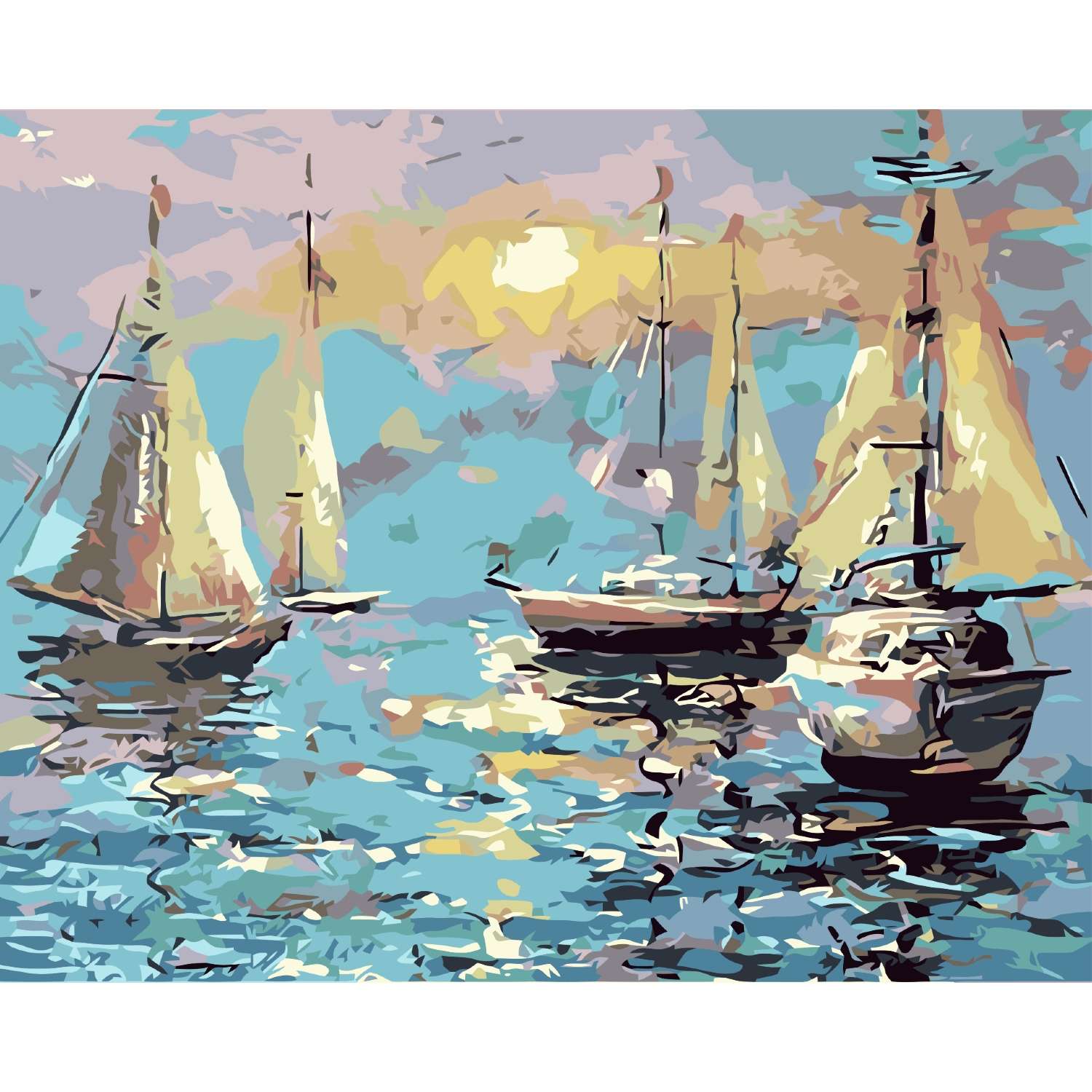 Картина по номерам Цветной Тихая гавань 40x50 см - фото 1