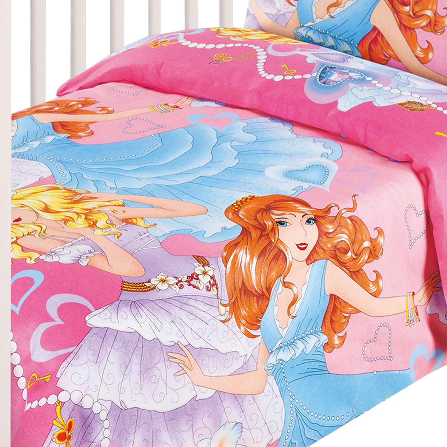 Комплект постельного белья MILANIKA Принцессы 3 предмета - фото 3