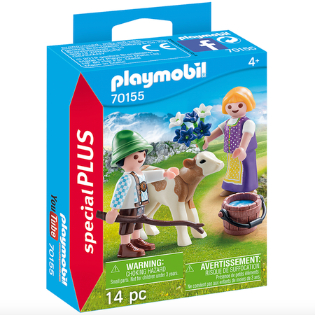 Набор фигурок Playmobil Дети с теленком