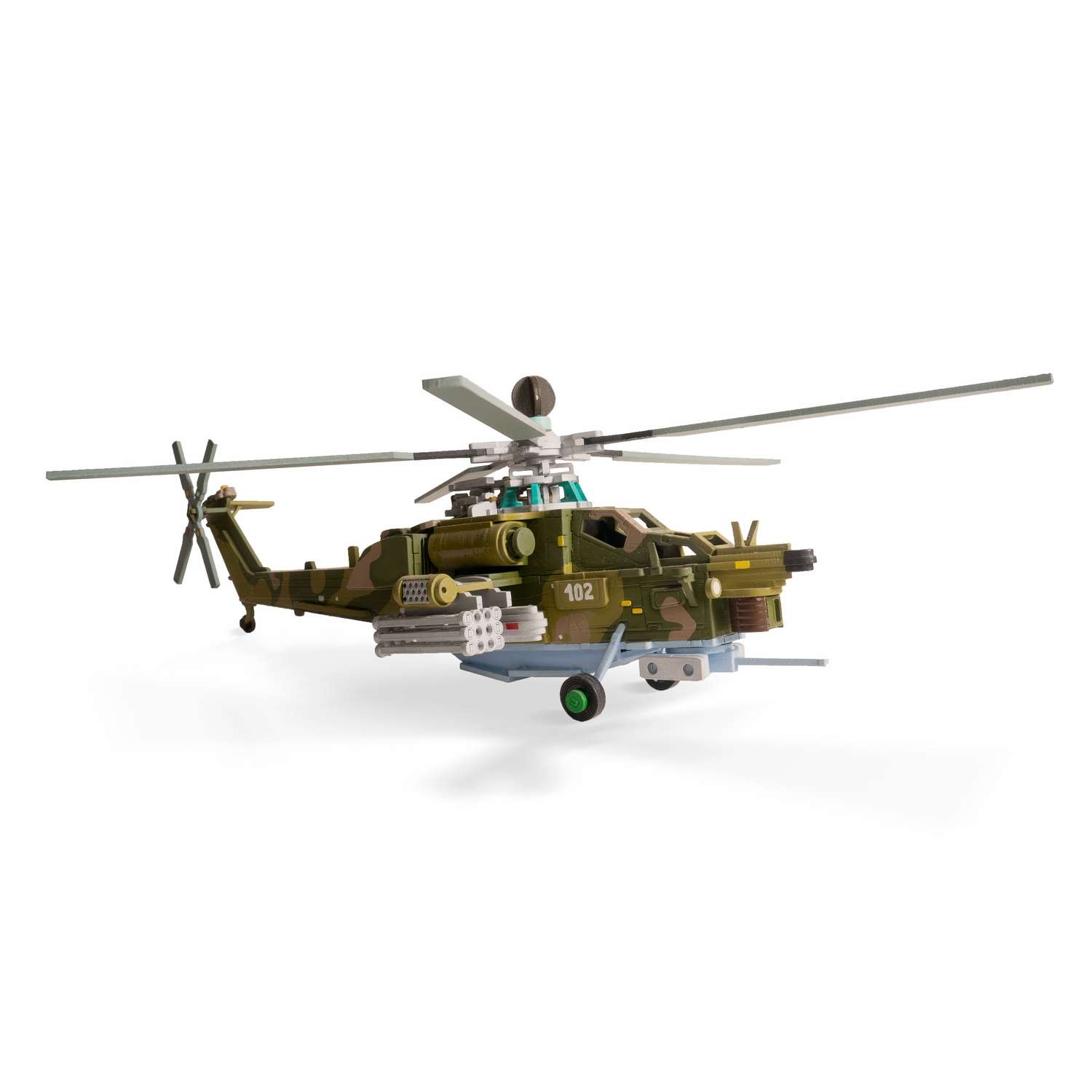 Сборная деревянная модель Чудо-Дерево Авиация Вертолет Ми-2 (mini)
