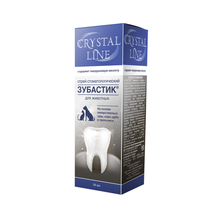 Спрей стоматологический для животных Apicenna Crystal line Зубастик 30мл
