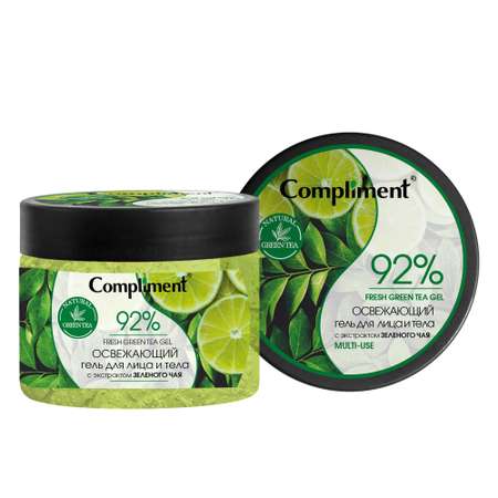 Гель Compliment освежающий для лица и тела с экстрактом зеленого чая 400мл