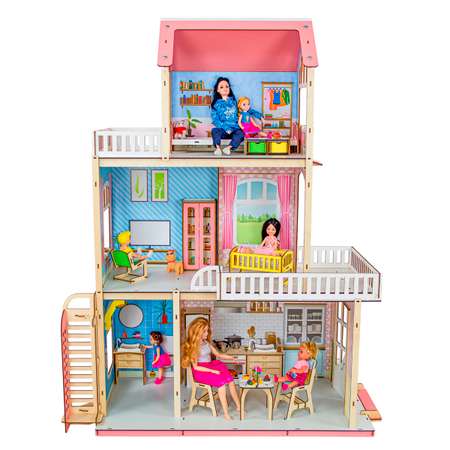 Кукольный домик с мебелью M-WOOD Софи 3090