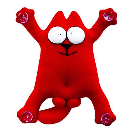 Мягкая игрушка  SNOOGY на присосках Котофаня Мачо красный