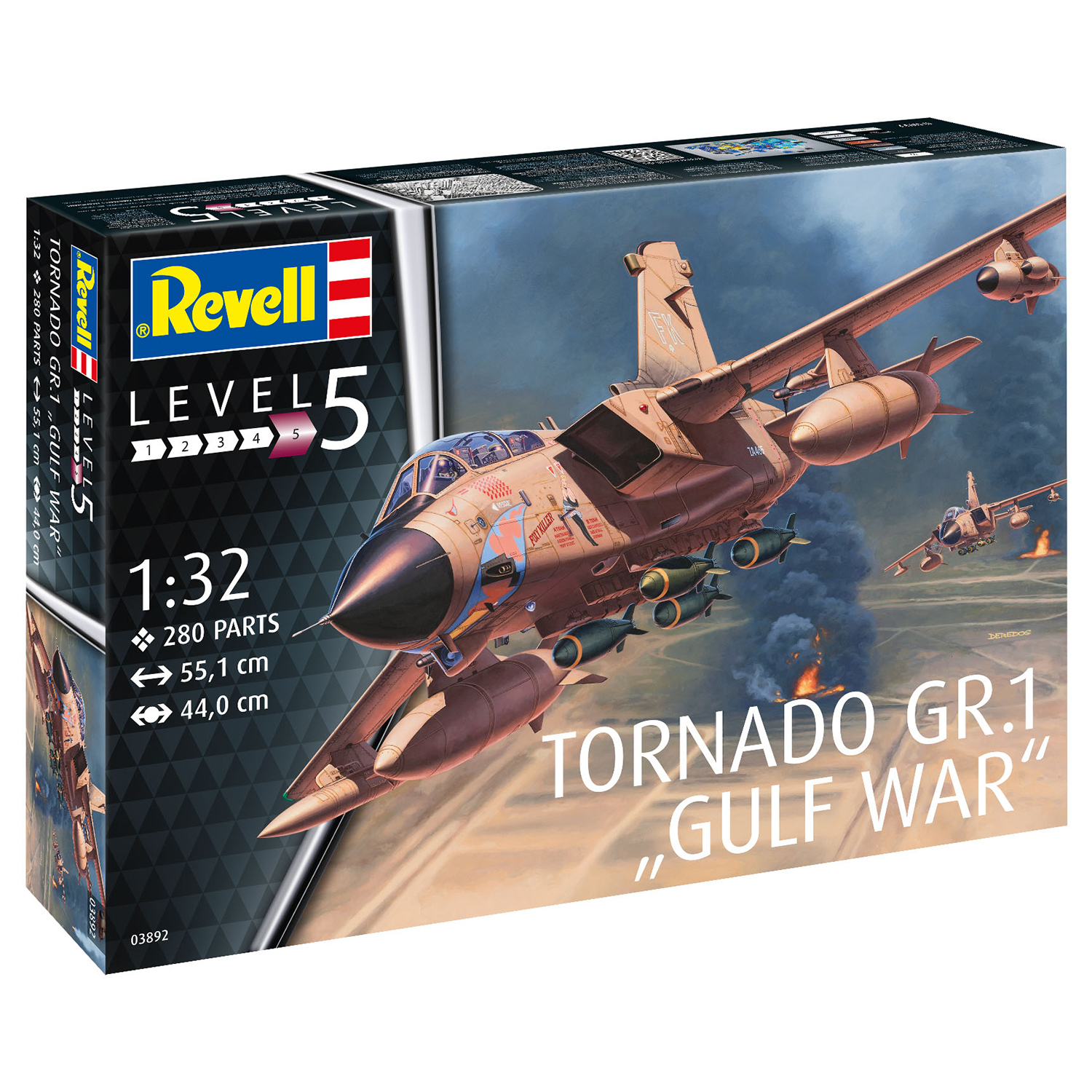 Сборная модель Revell Истребитель-бомбардировщик Tornado GR Mk 1 RAF Gulf War 03892 - фото 4