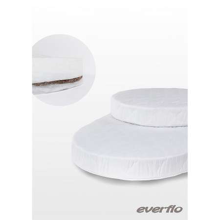 Комплект матрасов EVERFLO WhiteSet круглый + овальный EV-32