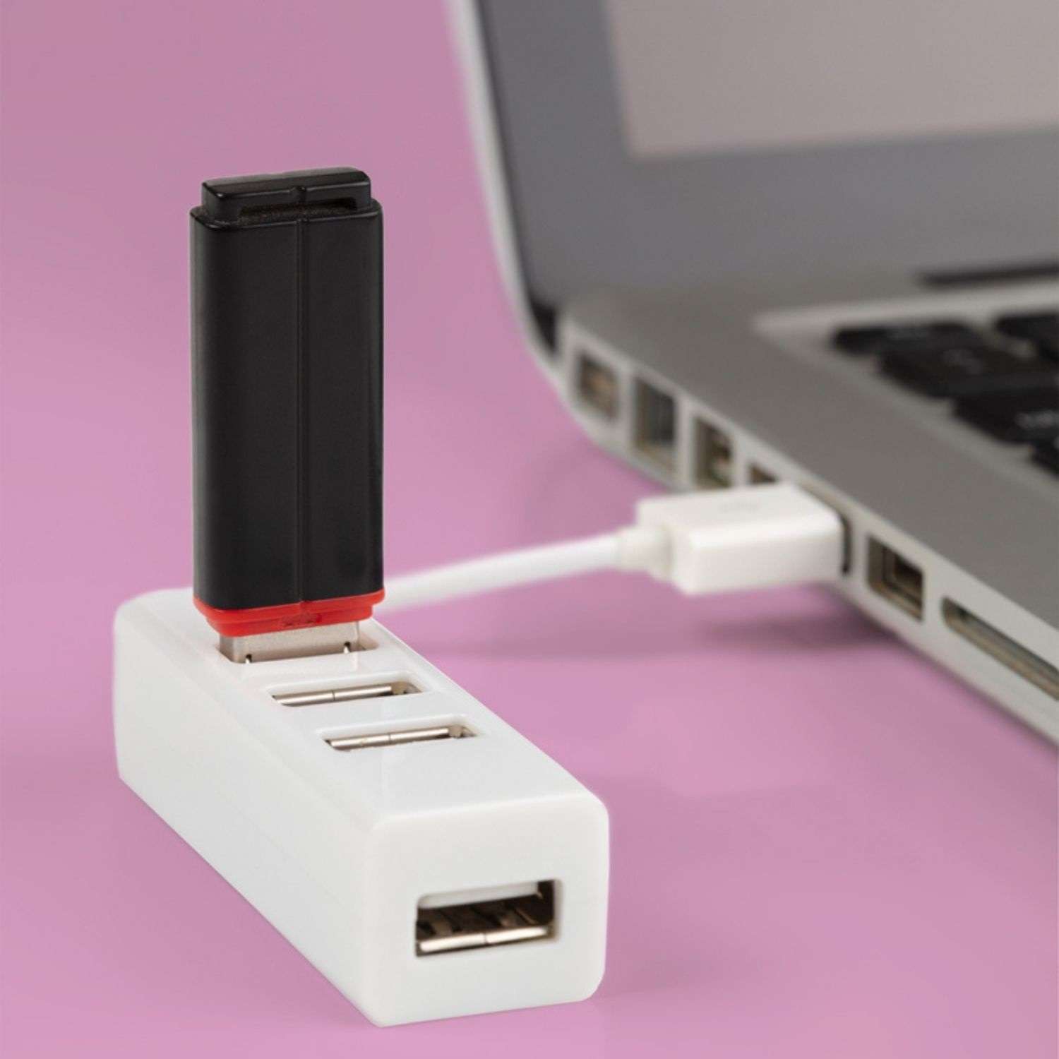 Разветвитель REXANT USB на 4 порта белый - фото 2