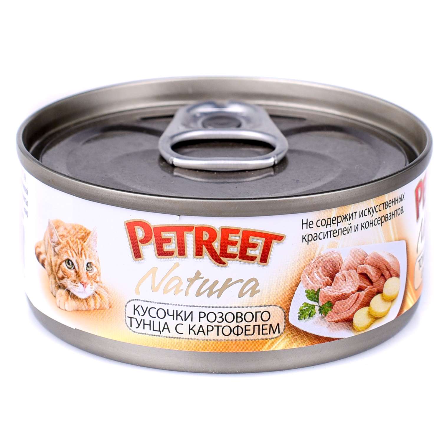 Корм влажный для кошек Petreet 70г кусочки розового тунца с картофелем консервированный - фото 2