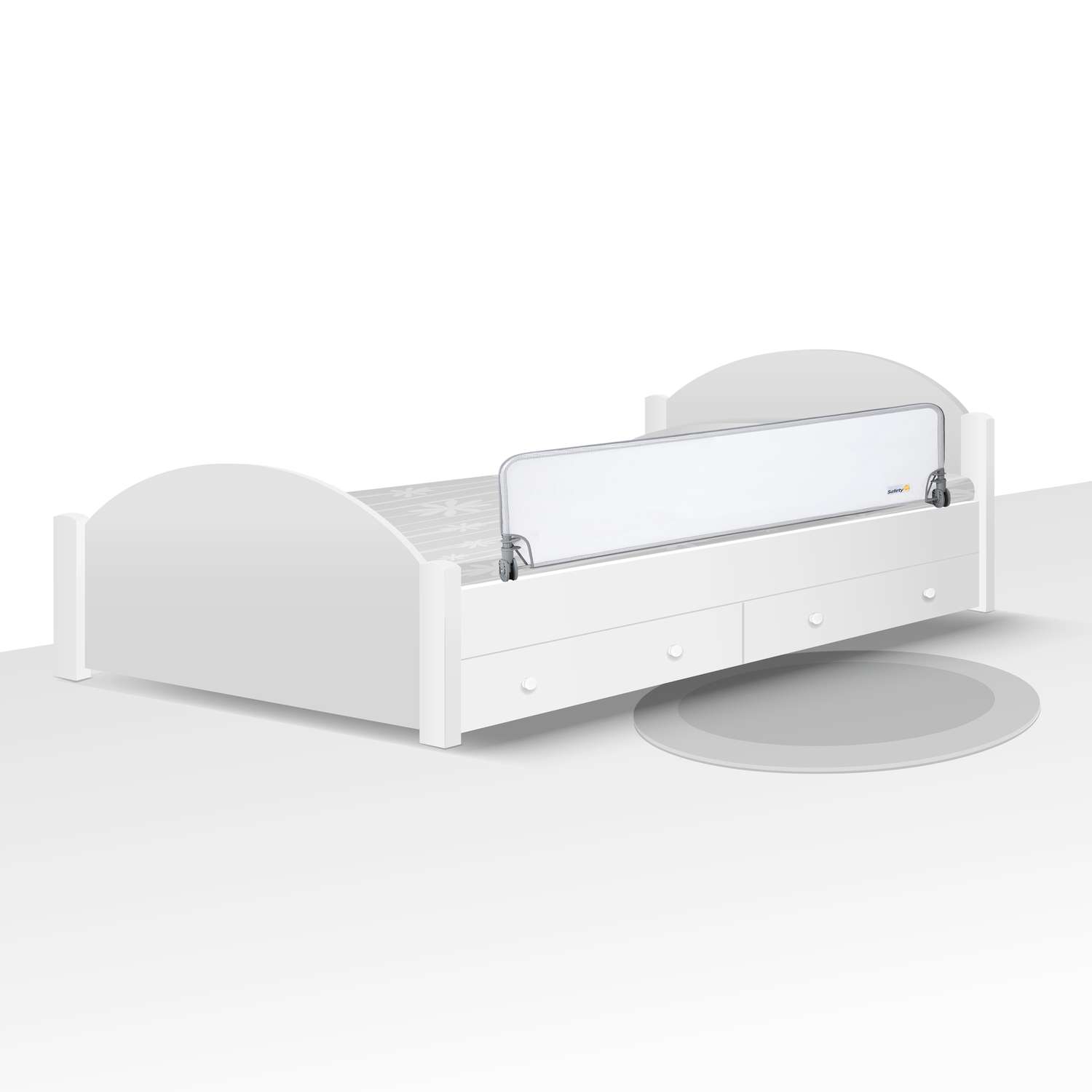 Барьер Safety 1st для детской кроватки Extra large Bed rail 150 см Белый/серый - фото 4