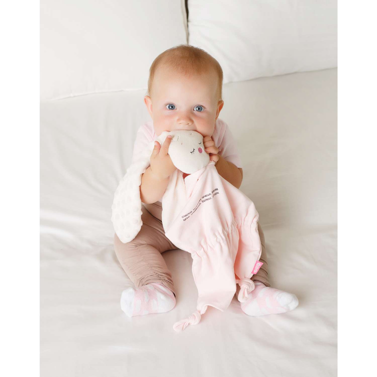 Игрушка комфортер Мякиши для новорожденных сплюша спорт зайка зефир для сна обнимашка - фото 9