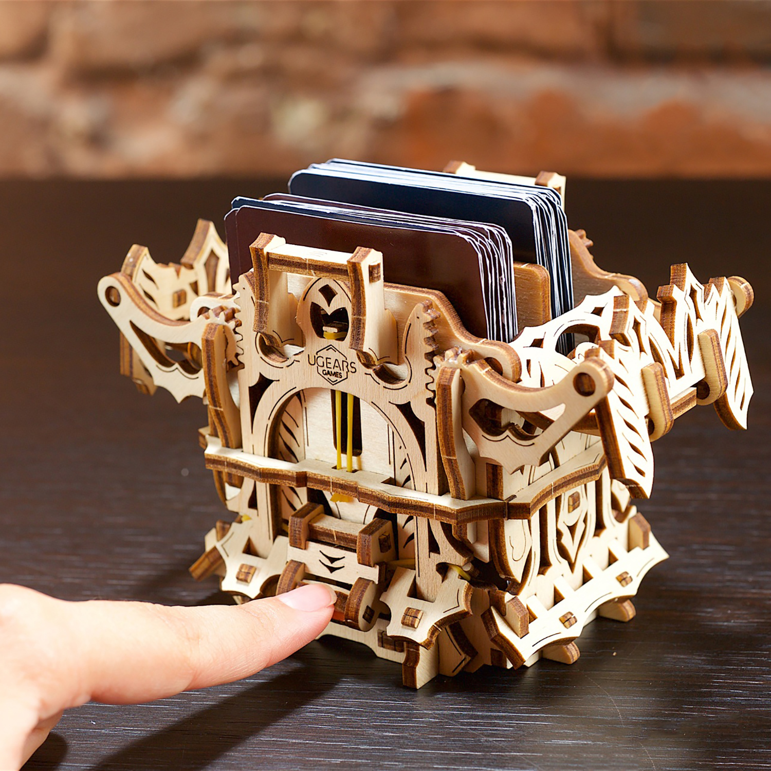 Сборная деревянная модель UGEARS Дек Бокс 3D-пазл механический конструктор - фото 7