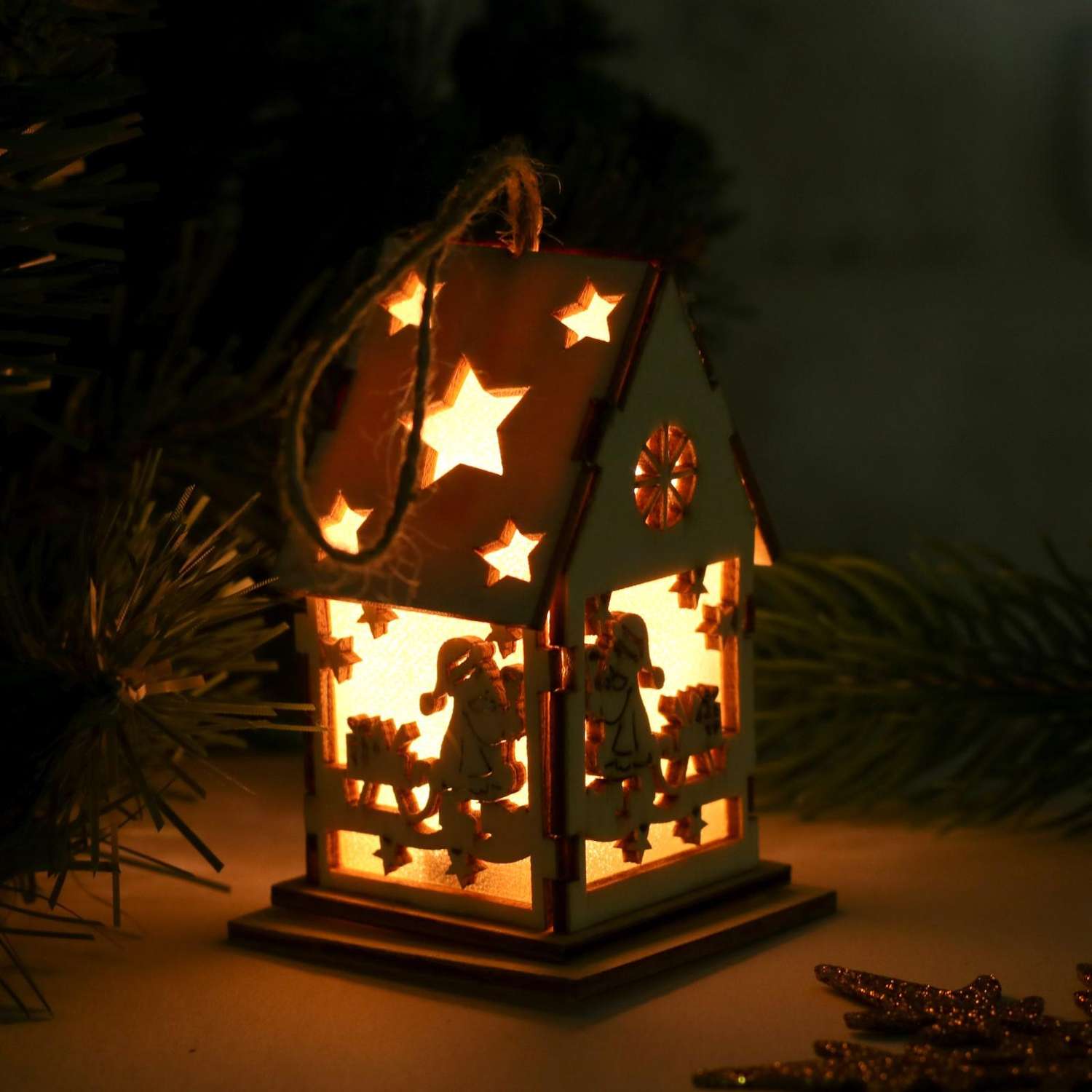 Декор Luazon с подсветкой «Новогодний гость» - фото 2