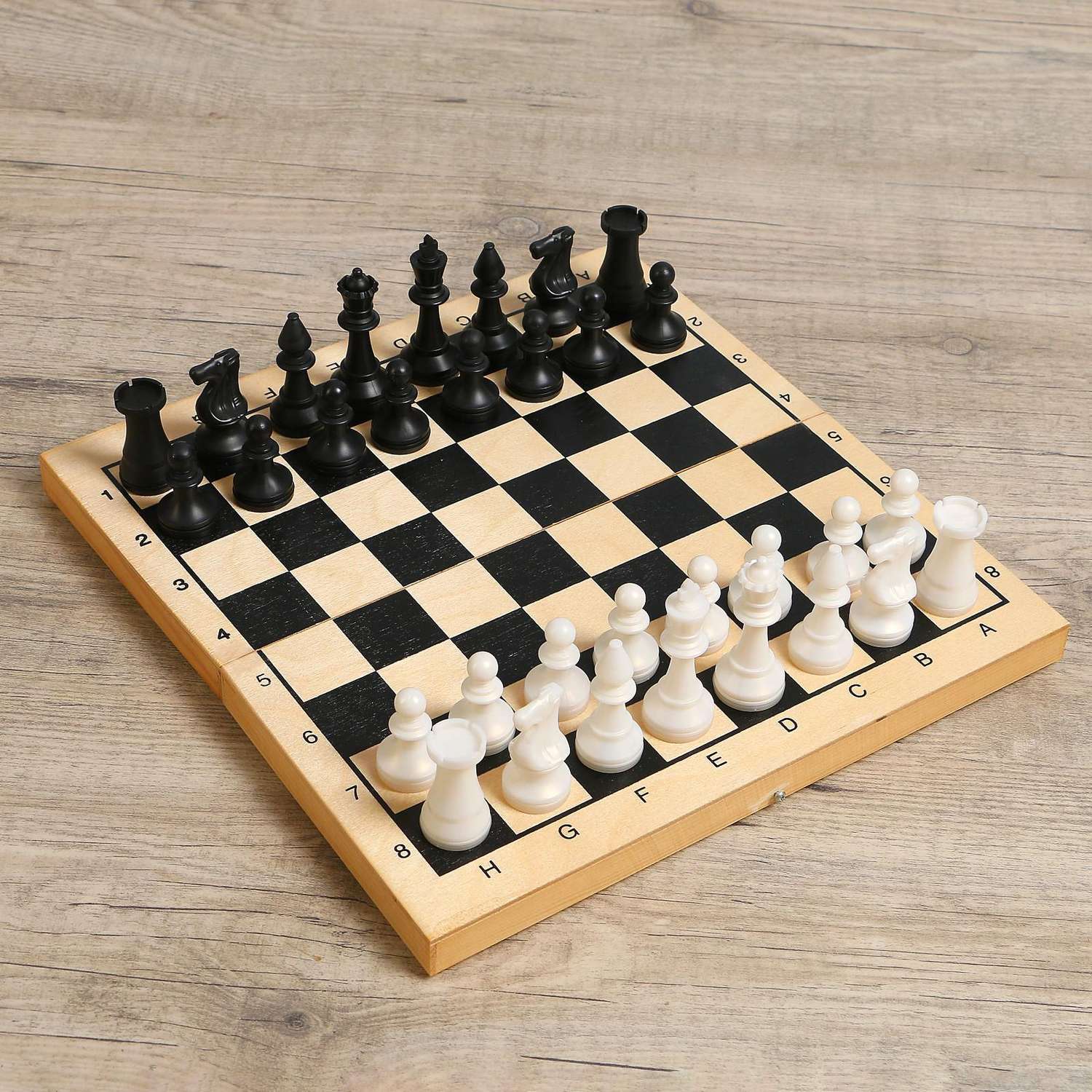 Настольная игра Sima-Land 2в1 «Лучший« шахматы шашки король h 7.2 см пешка h 4 см поле 29х29 см - фото 1