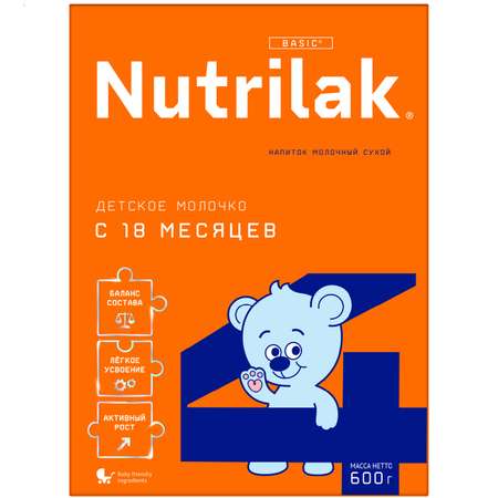 Напиток молочный Nutrilak 4 600г с 18месяцев