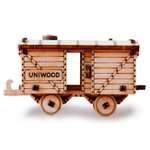 Конструктор Uniwood Товарный вагон 31элемент UW30153