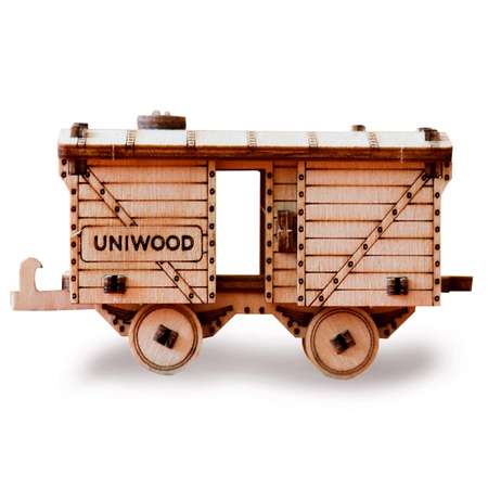 Конструктор Uniwood Товарный вагон 31элемент UW30153