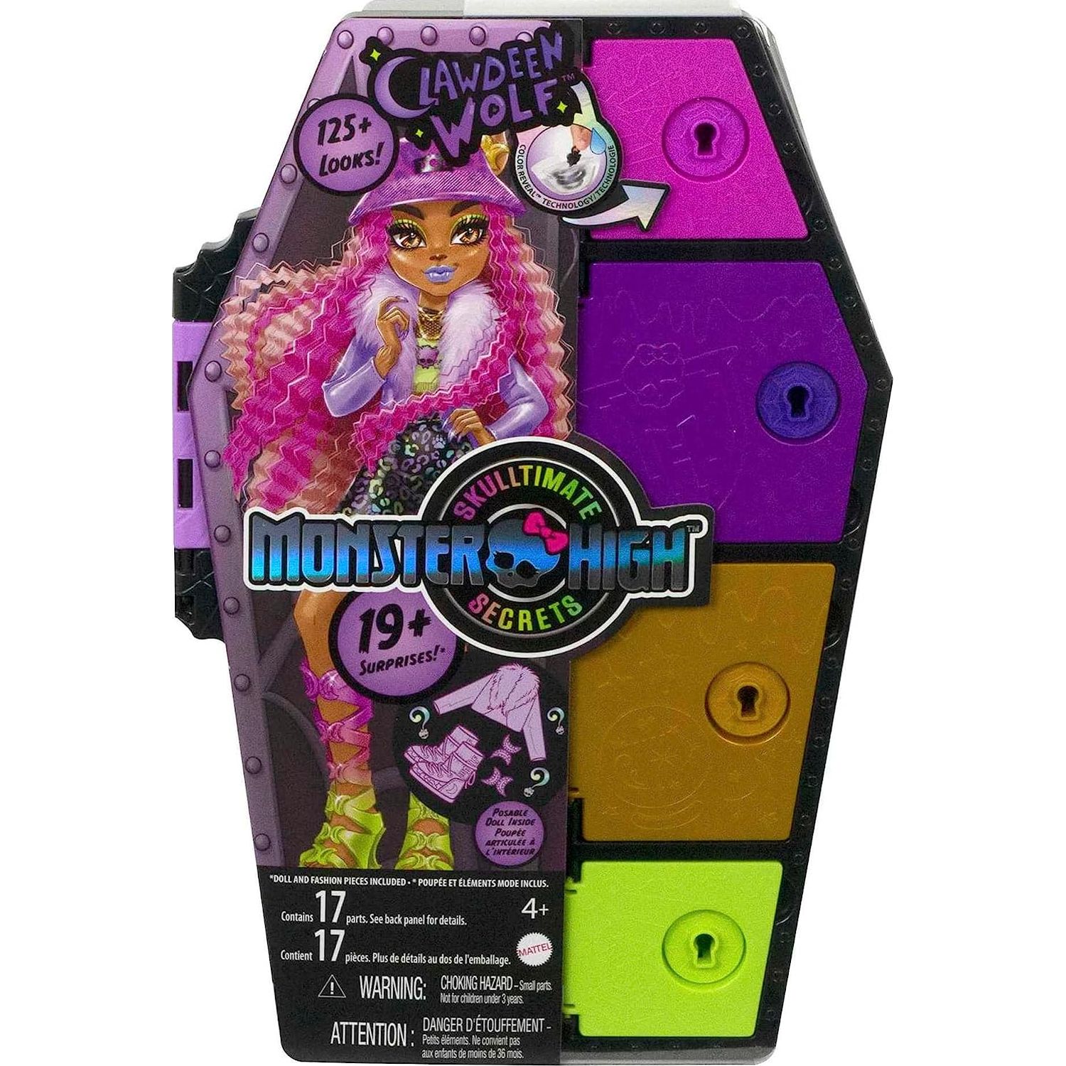 Кукла Monster High Skulltimate Secrets Series 1 Clawdeen HKY61 HKY61 - фото 4