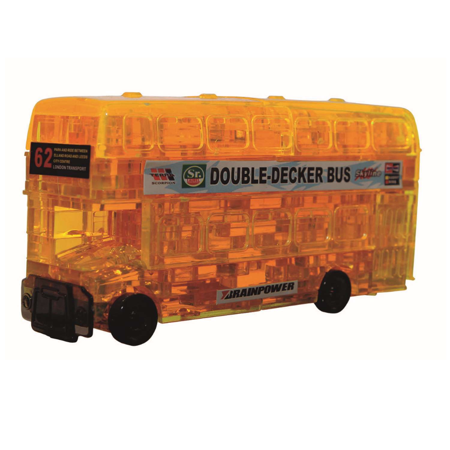 3D Пазл Hobby Day Магический кристалл Лондонский автобус желтый - фото 1