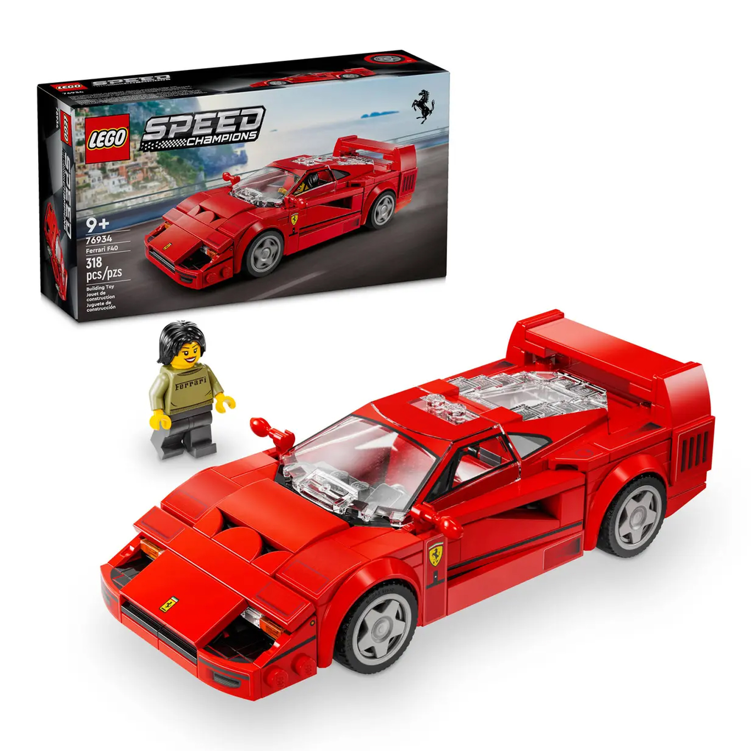 Конструктор детский LEGO Speed Champions Автомобиль-суперкар F40 - фото 1