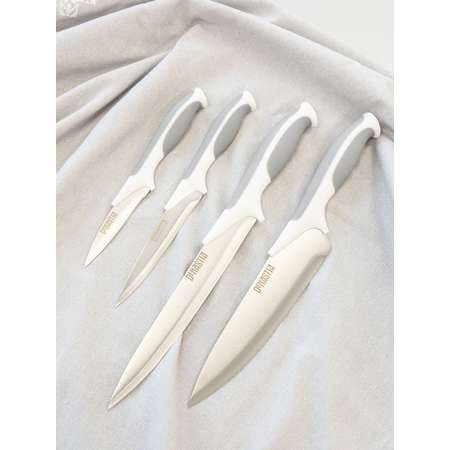 Нож кухонный DeNASTIA разделочный 32.5 см серый