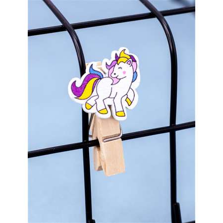 Прищепки декоративные iLikeGift Happy unicorn 10шт