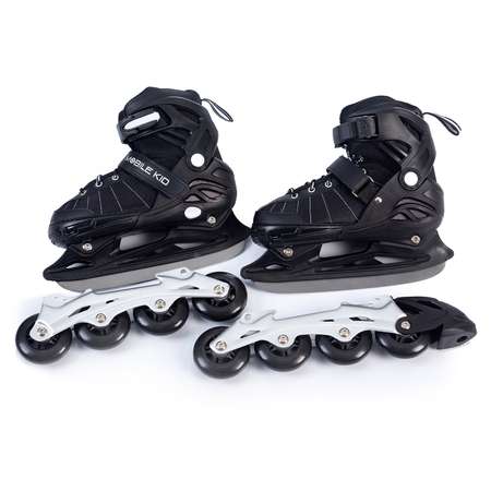 Коньки-ролики 2в1 Mobile Kid Uni Skate M black