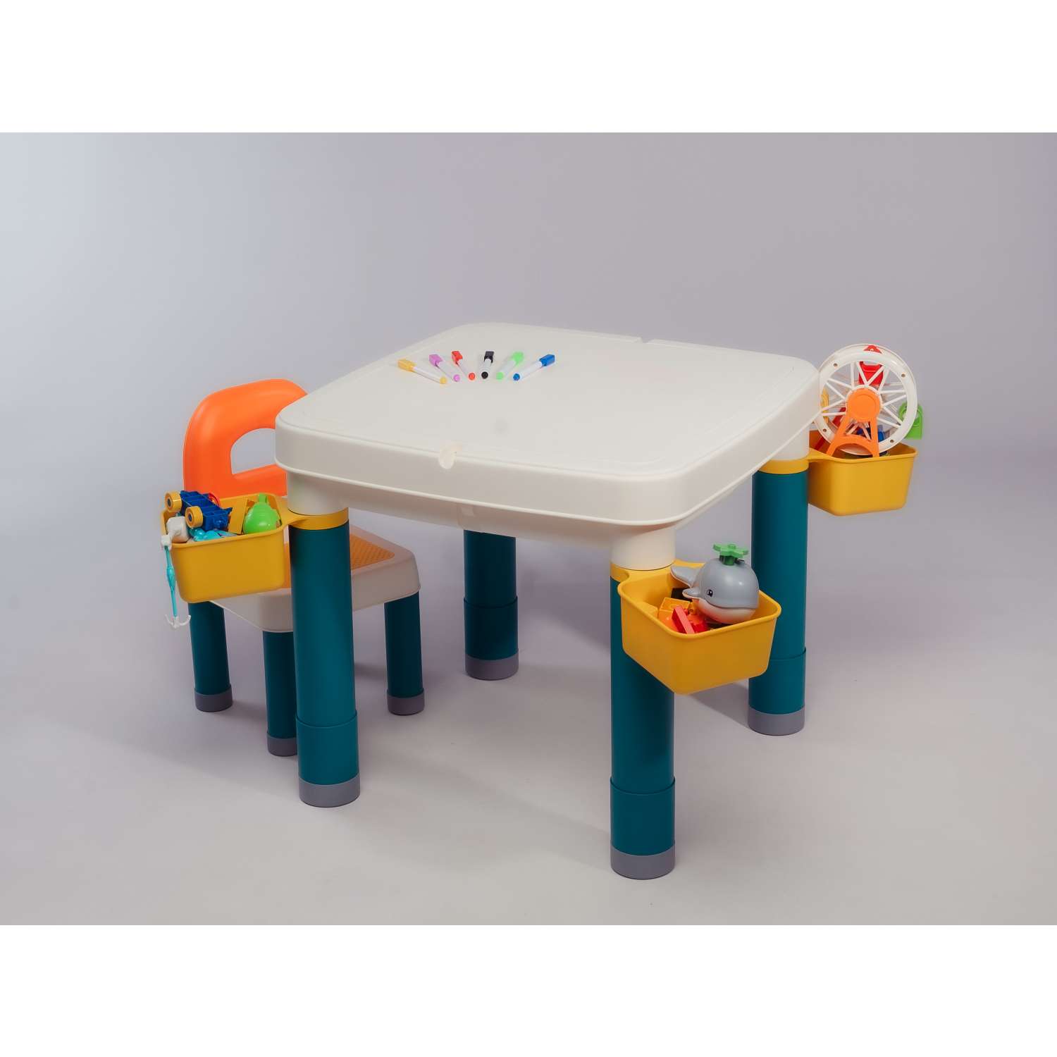 Стол развивающий со стулом Sitstep детский для конструктора - фото 12