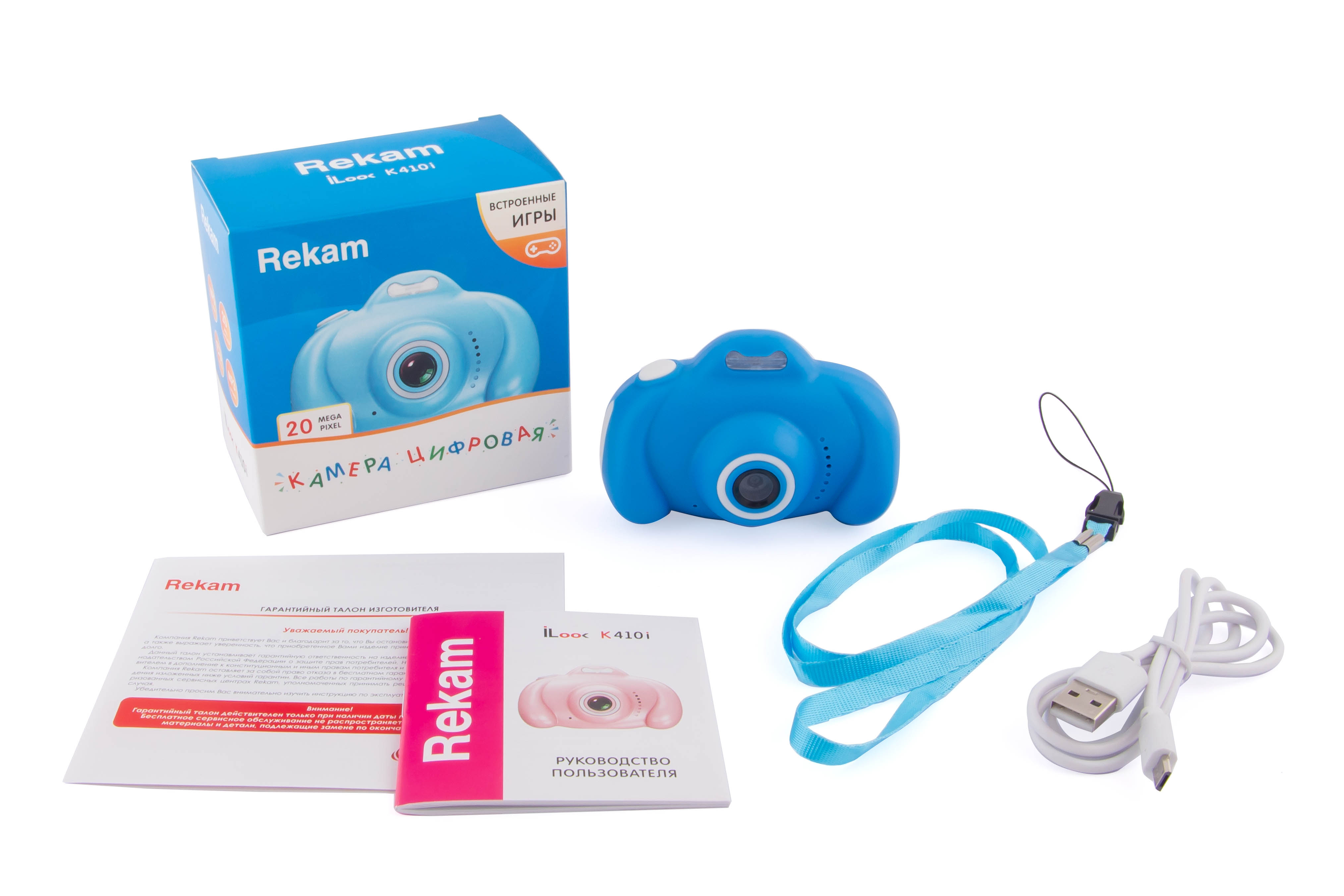 Камера цифровая Rekam iLook K410i (Blue) - фото 4