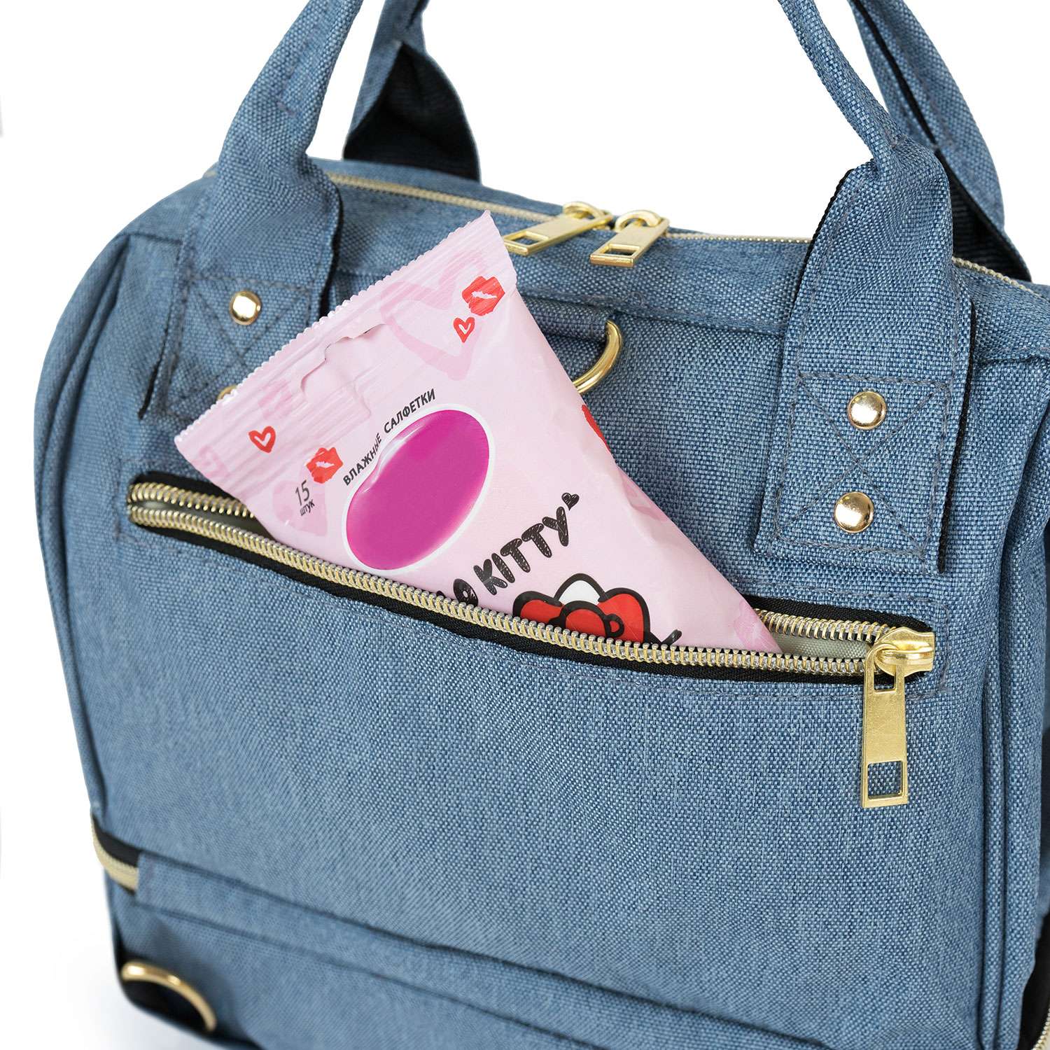 Рюкзак для мамы Nuovita CAPCAP mini Голубой - фото 14