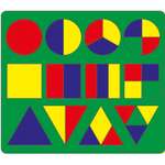Мягкая мозаика Флексика С геометрическими фигурами большая зелёный