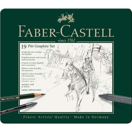 Набор художественный FABER CASTELL Pitt Graphite 19 предметов