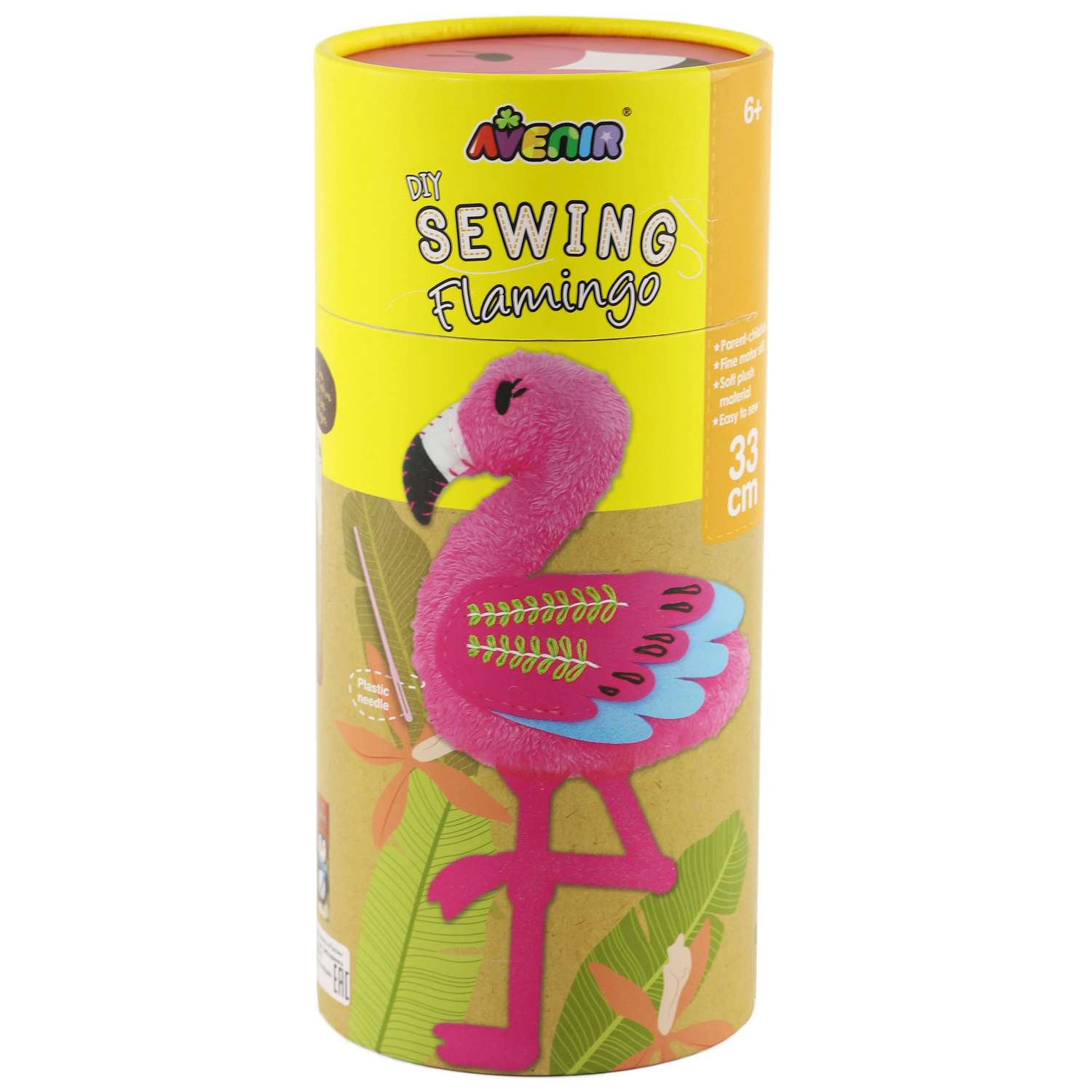 Набор для шитья Avenir мягкая игрушка Фламинго 33 см - фото 2
