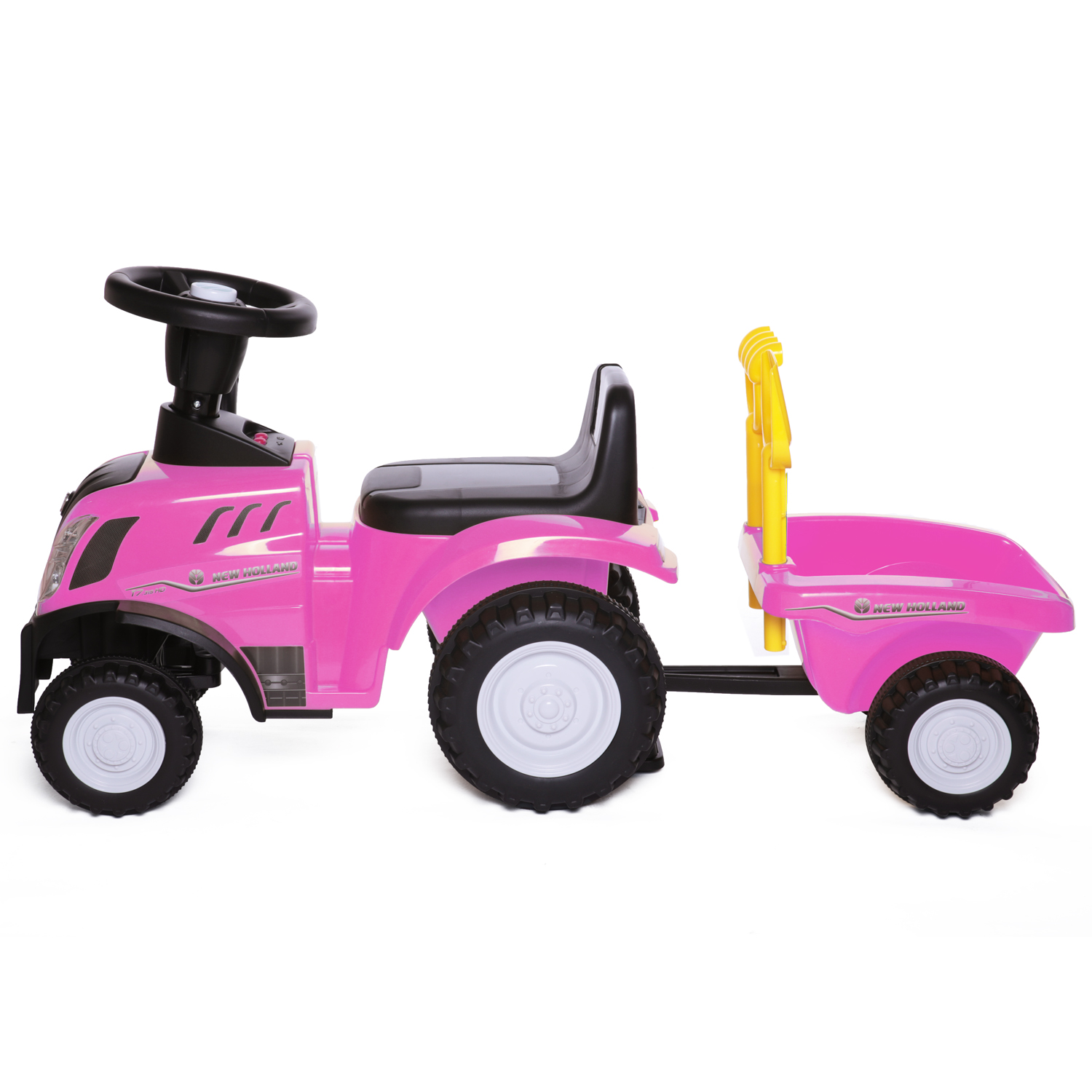 Каталка BabyCare Holland Tractor розовый - фото 5