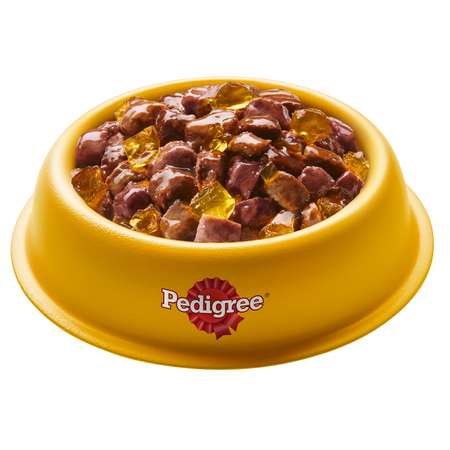 Корм для собак Pedigree телятина и печень в желе консервированный 85г