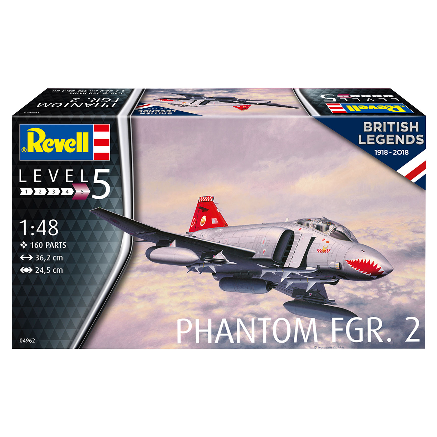 Сборная модель Revell Истребитель British Phantom FGR Mk2 04962 - фото 5