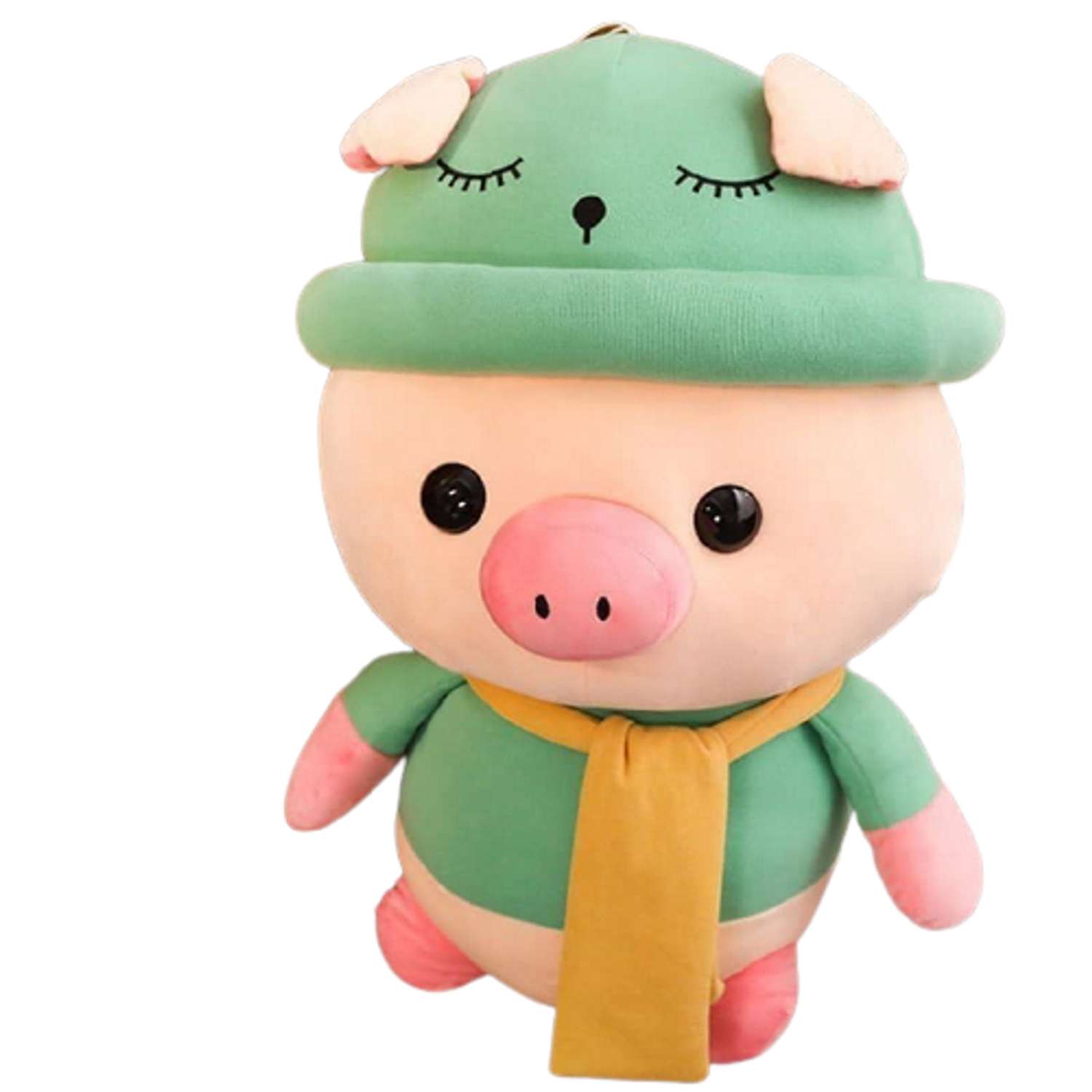 Мягкая игрушка Super01 Свинка в шляпе 25 см - фото 1