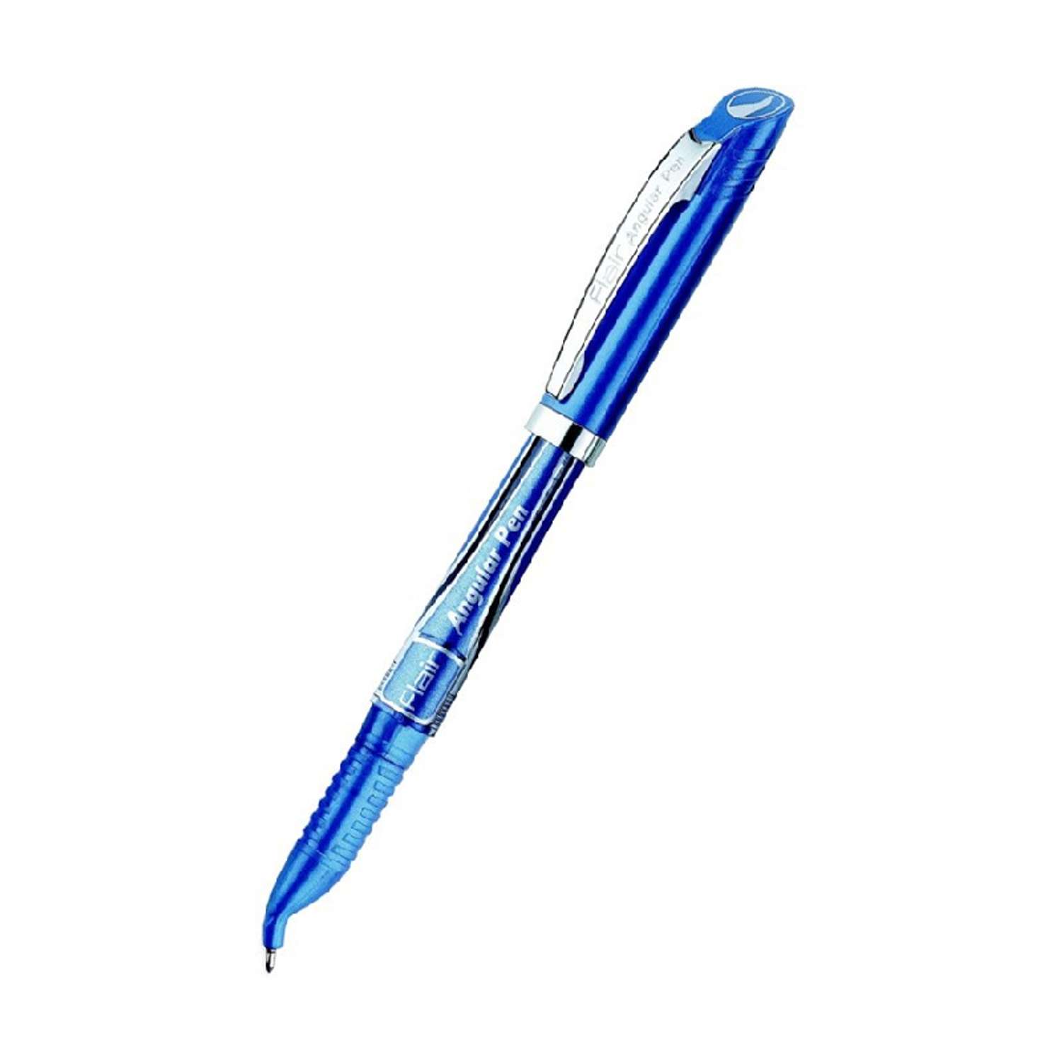 Ручка шариковая FLAIR angular д/левш. синяя - фото 1